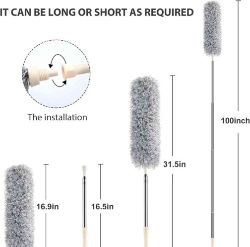 Elegant Ceiling Duster: Telescopic 8 Ft - Image 2